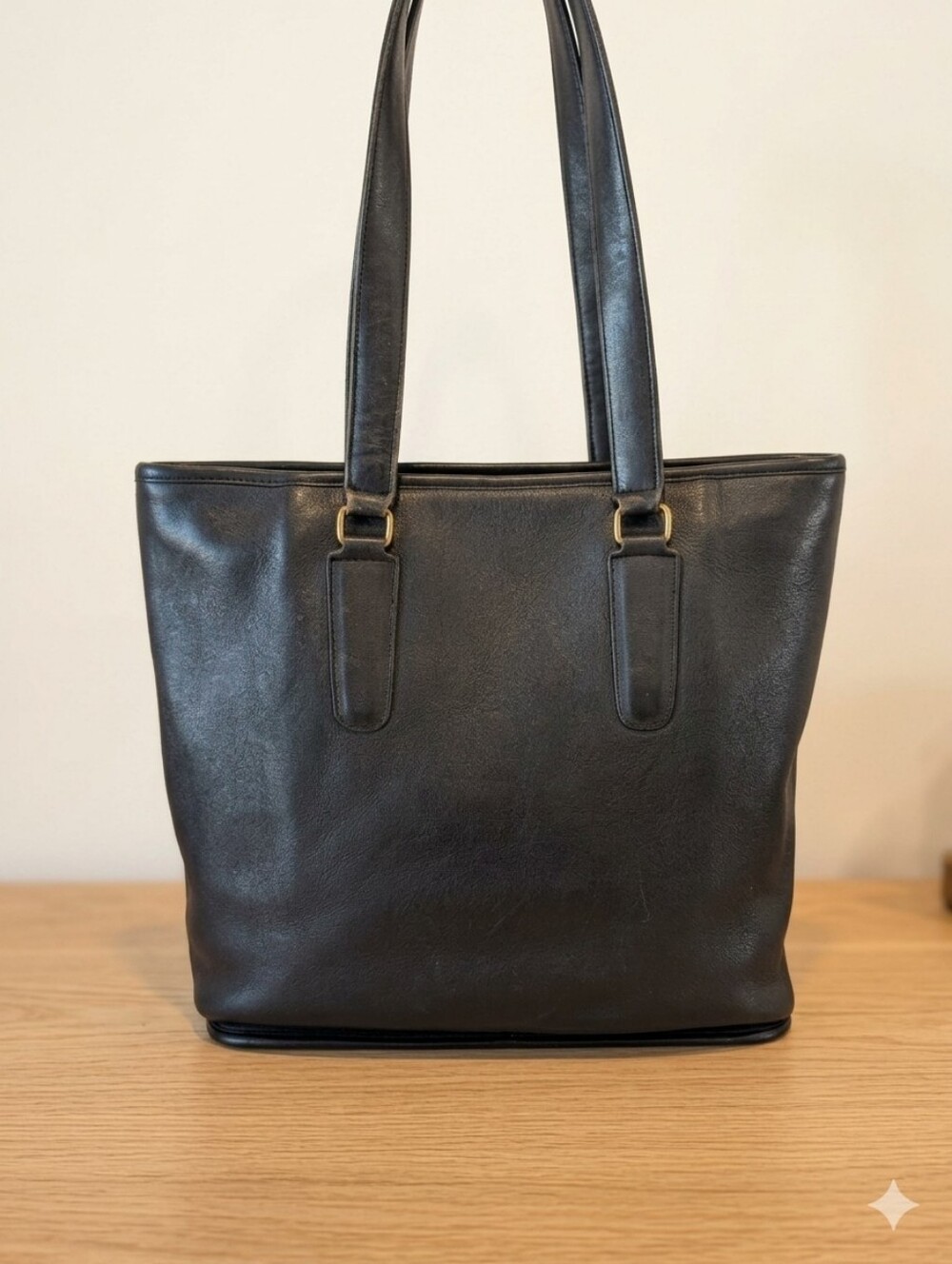 Vintage COACH NYC Leather Day Tote Black (Pre-1994)